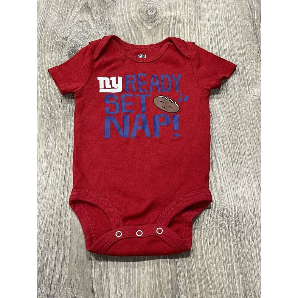 NFL NY Giants 0-3 Month Baby Bodysuit Boys C17